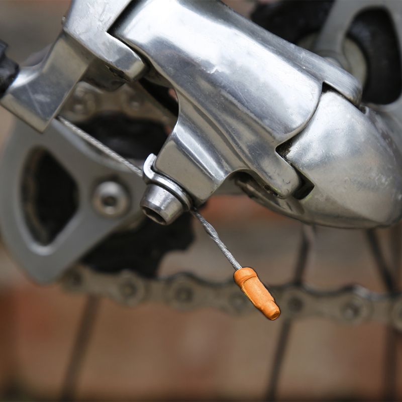 100pcs Aluminum Bicycle Brake Wire End Cap MTB Road Bike Brake Cable Cap End Tips Crimp Cycling Accessories