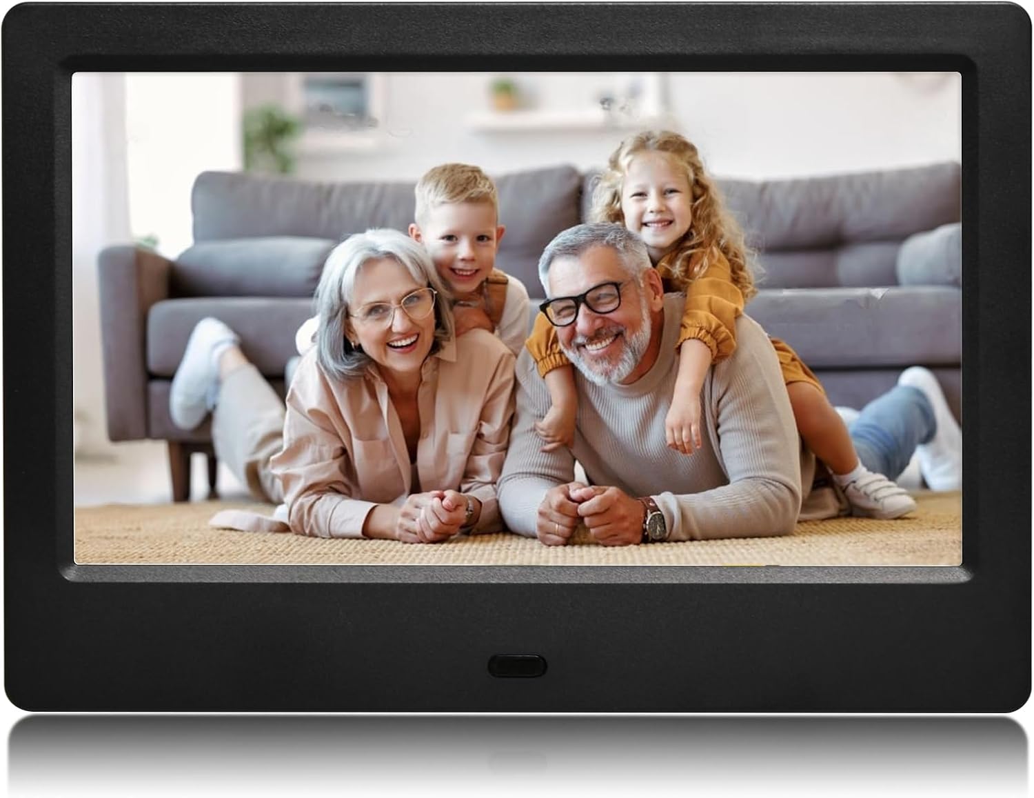 7 Inch Digital Picture Frame, HD IPS Displays Photo Frames with Remote Control,Using USB or SD to Play Photos/Videos/Music