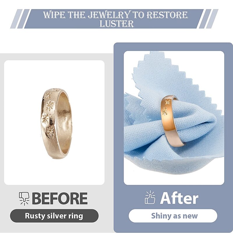 150 stück Schmuck Reinigung Tuch Bunte Polieren Tuch Weiche Silber Polnischen Tuch Einzeln verpackt Schmuck Reiniger