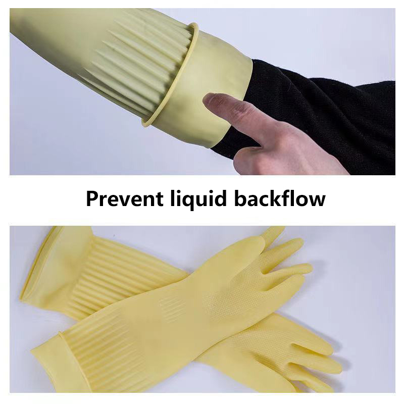 Wasserdicht Haushalts Handschuhe dauerhaft Geschirr Arbeit Handschuhe Reinigung Langen Gummi Verdickt Handschuh Hausarbeit Küche Reinigung Werkzeug