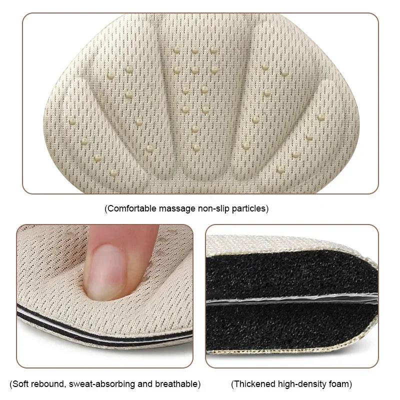 Pegatinas para el talón, zapatillas, Protector del talón, almohadillas para los pies, alivio del dolor, reductor de tamaño, plantillas antideslizantes para zapatos, almohadilla para el cuidado de los pies en forma de T, empuñaduras para el talón