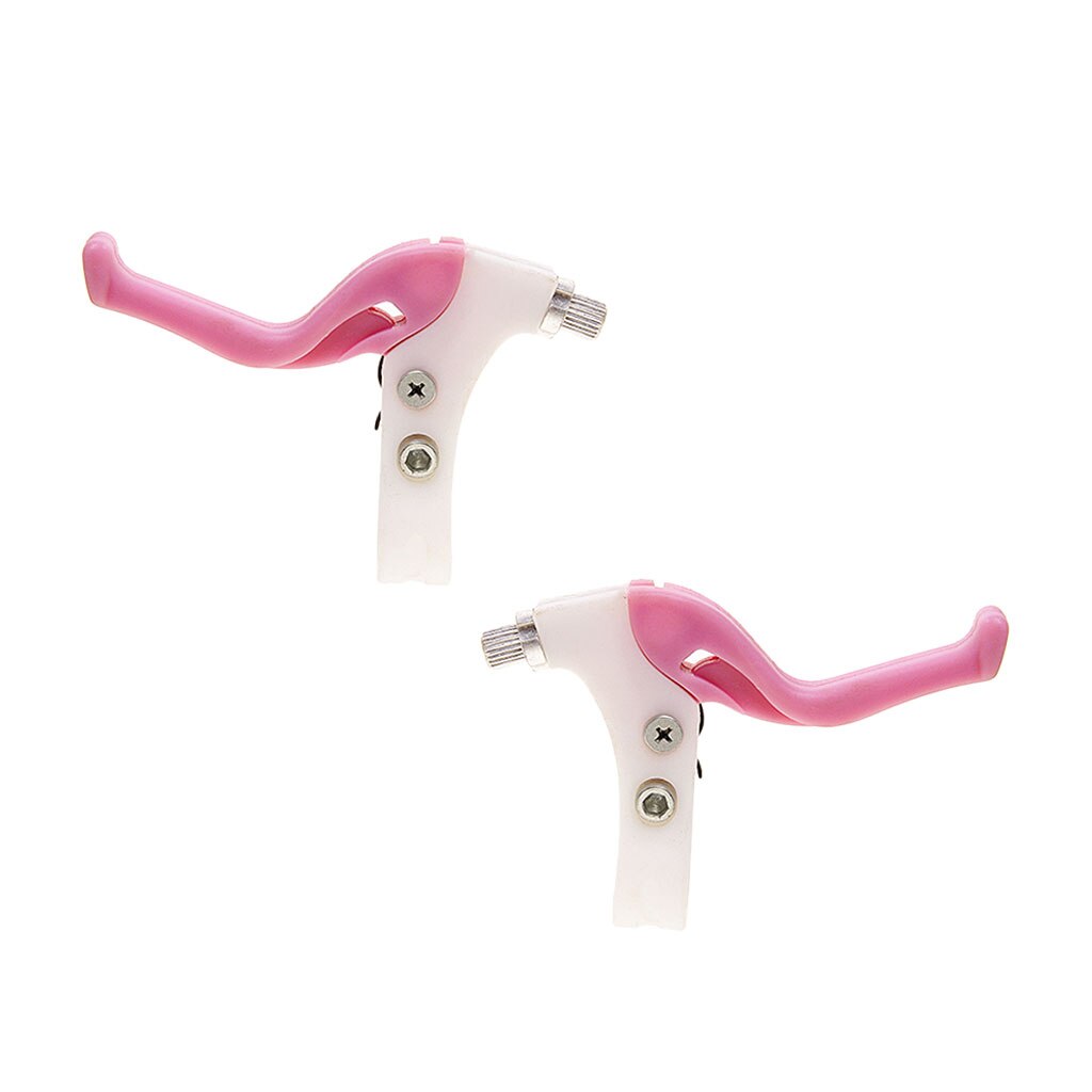 1 Pair Children Kids Universal Lightweight Twin Bicycle Bike Brake Levers Set Pink Girl Bike Accessories