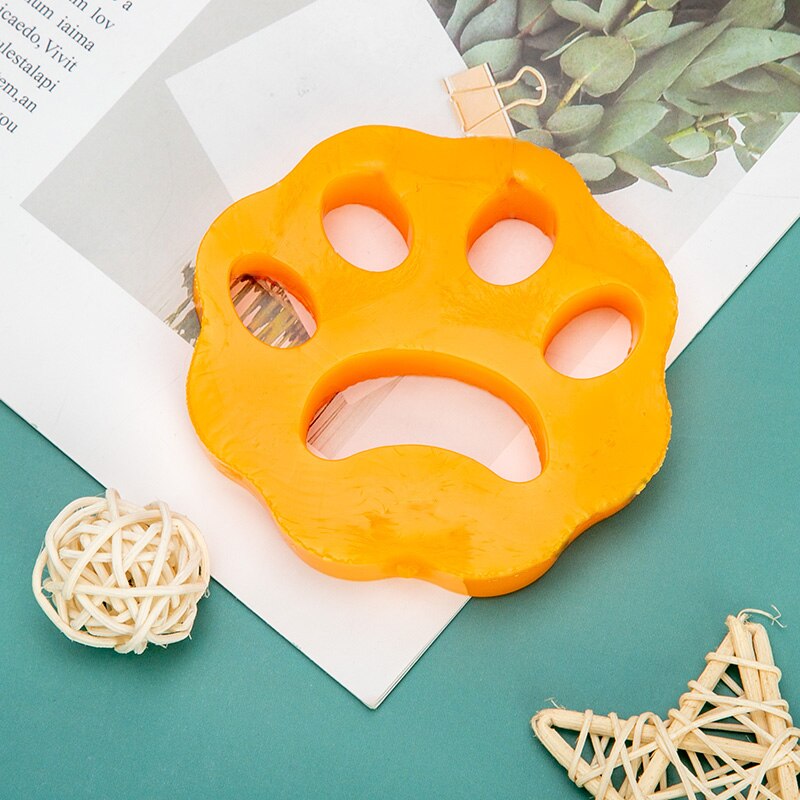 Cat Dog Pet Hair Fur Remover Washing Machine Accessory Cleaning Clothes Dryer Catcher: Yellow Quincunx