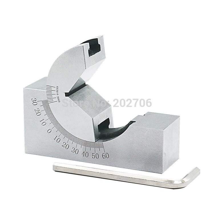 AP25 Precision Gauge Micro Adjustable Angle V Block Milling Setup 0 to 60 Degree Angle Plate Angle Block Angle Gauge