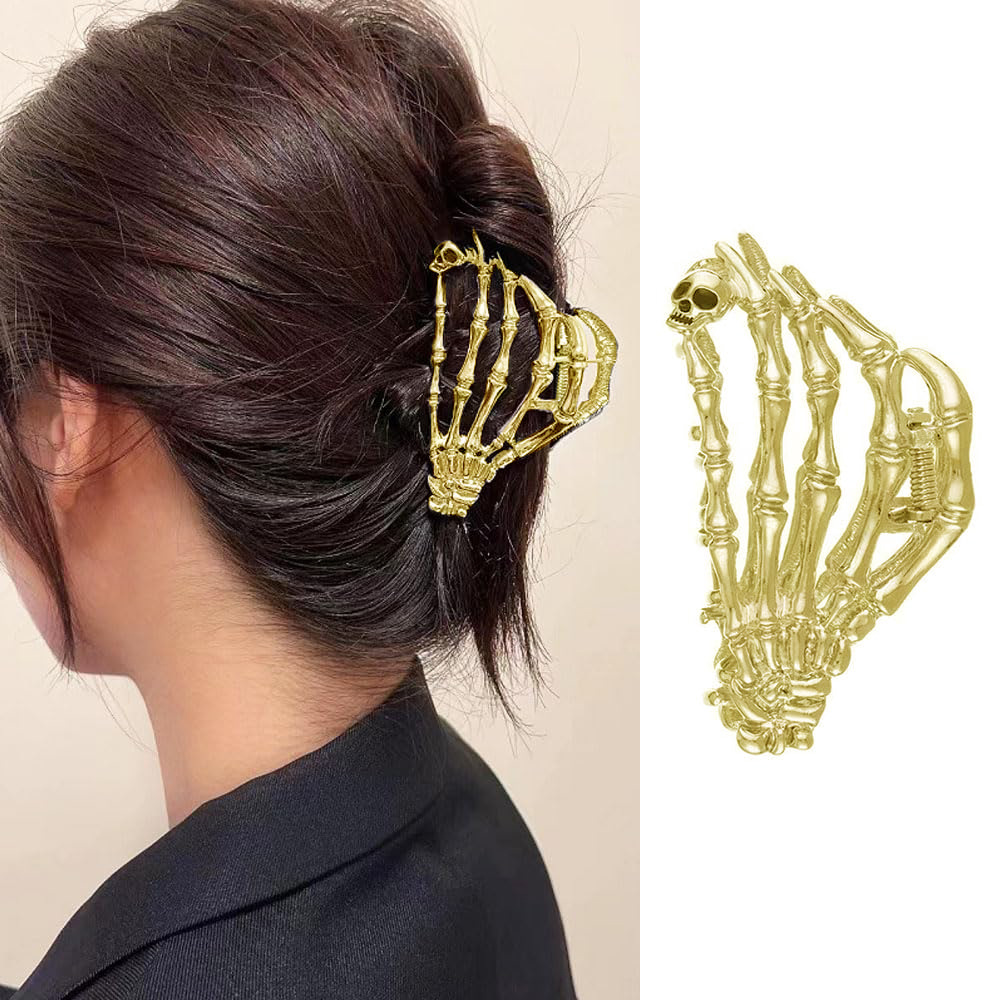 Spider Web Metal Hair Crab Clips Alloy Halloween Hair Claw Clips Hairgrip Hairpin Barrette Clamps Party Hair Accessories: Burgundy