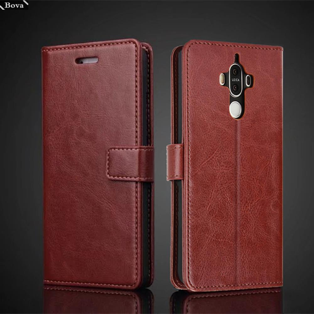 Funda con tarjetero para Huawei Ascend Mate 9, Funda de cuero Pu con tapa, billetera Retro, Fundas de negocios