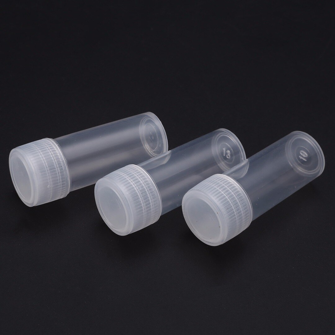 Transparent Small Empty Plastic Bottle 5ml Empty Tube Plastic Clear Sample Bottle Container Durable Storage 5/20/50pcs