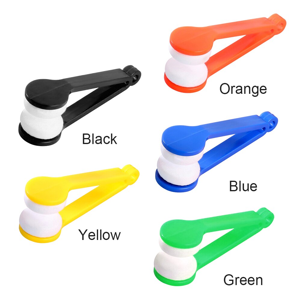 Mini Auge Gläser Objektiv Reinigung Pinsel Tragbare Weichen Mikrofaser Brille Sonnenbrille Reiniger Wischen Mikrofaser Kopf