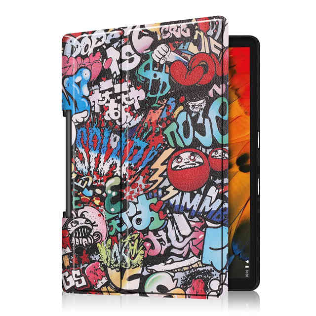IBuyiWin magnetyczna skóra poliuretanowa etui na lenovo Yoga zakładka 5 YT-X705F 10.1 cala Tablet Funda Capa pokrywa do jogi Smart Tab + Film + długopis: Scrawl