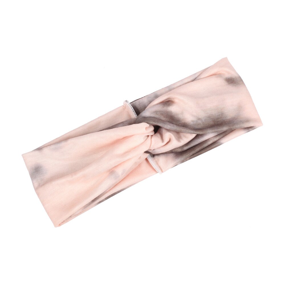 Boheme satin slips farve pandebånd kvinder bomuld kryds knude hårbånd kvinde stretchy turban hår tilbehør: 1