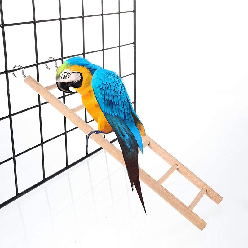 Papagei Holz Leiter Vogel Spielzeug Klettern Vogel Leitern Papagei Hamster Spielzeug Scratcher Handwerk Vogelkäfig Hängende Dekoration
