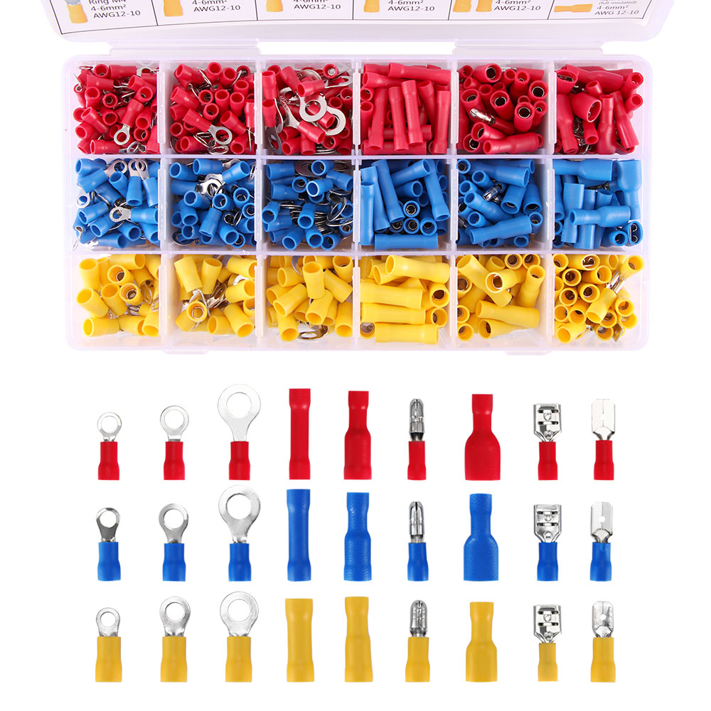 1200pcs Cable Wire Terminal Connector with Hand Ferrule Crimper Plier Crimp Tool Kit Set