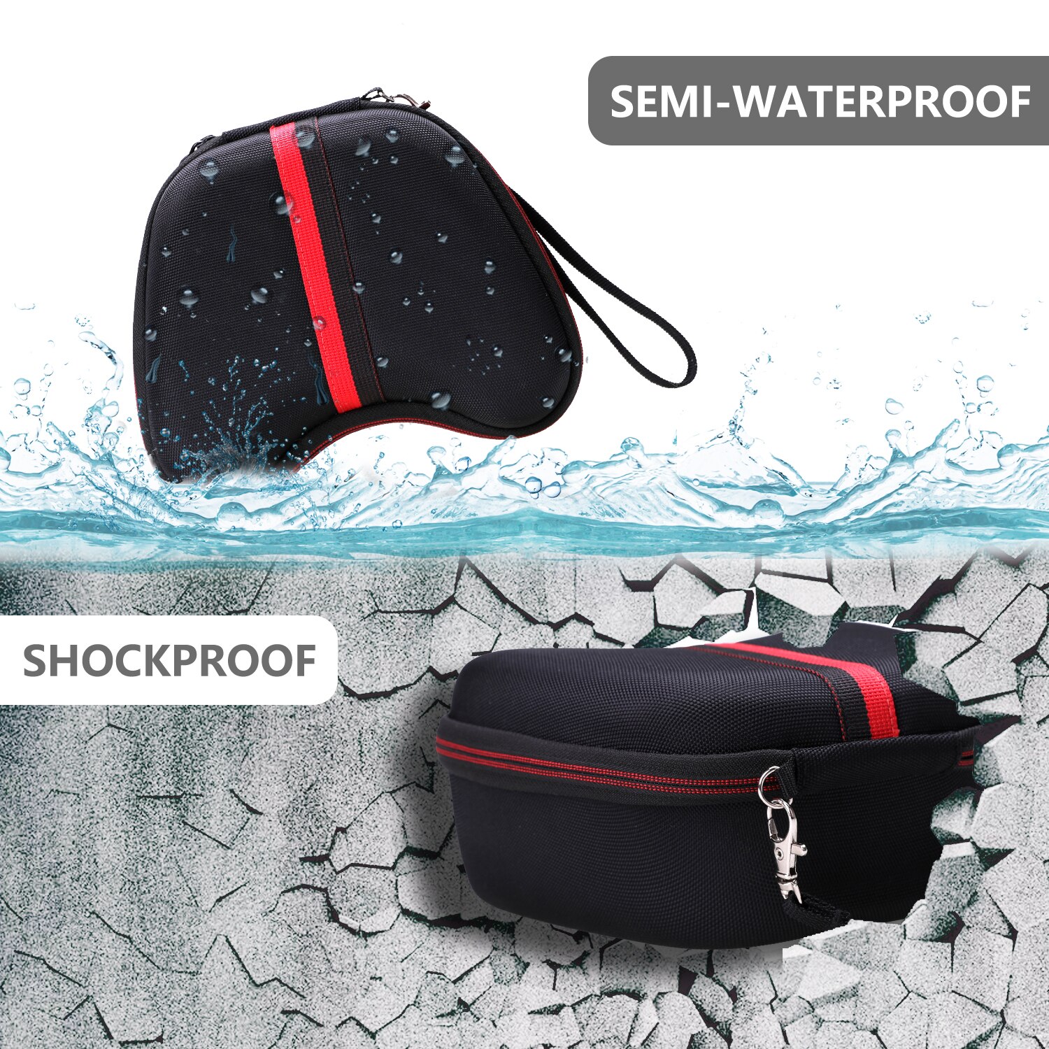 LTGEM EVA Hard Case for Razer Wolverine V2 Wired Gaming Controller