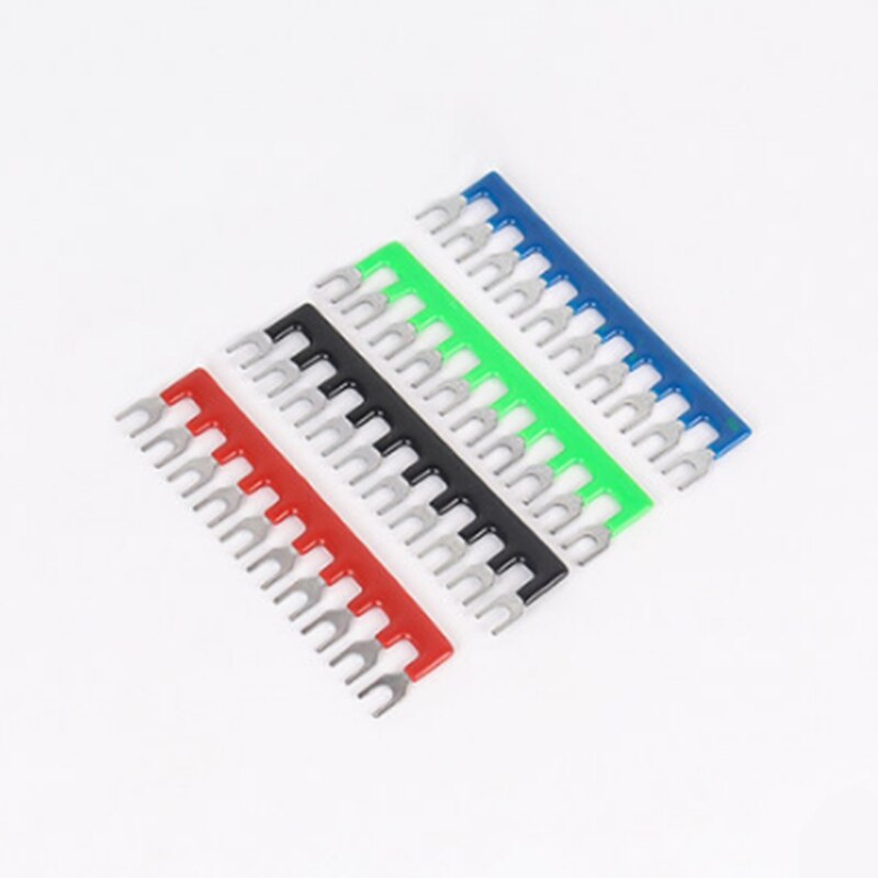 2pcs/lot TB-2510 Wiring Shorting Bar Connector 10 Position Terminal Block TB25A Connection Shorting Strip