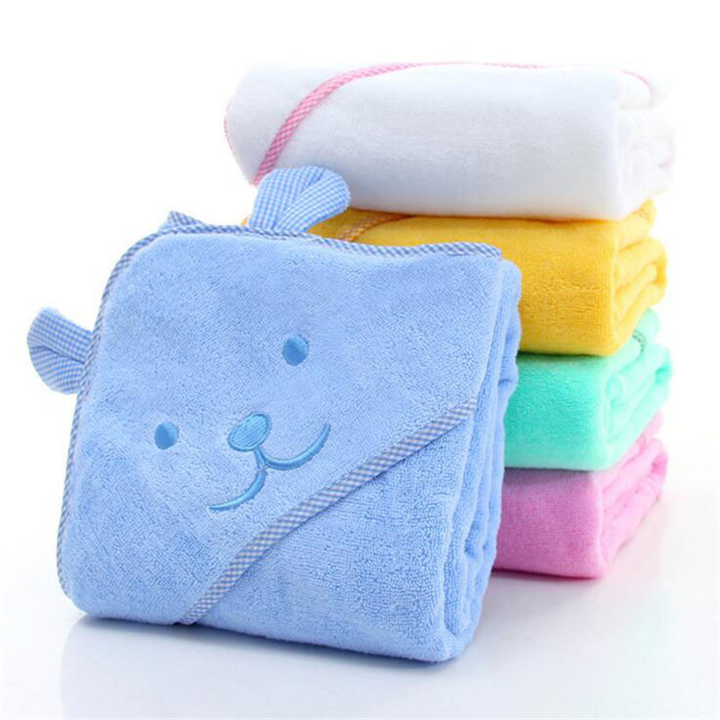 Envoltorio para bebé recién nacido de algodón, manta con capucha para bebé, manta para niños, Poncho de playa, toalla de algodón con capucha, manta, Toalla de baño