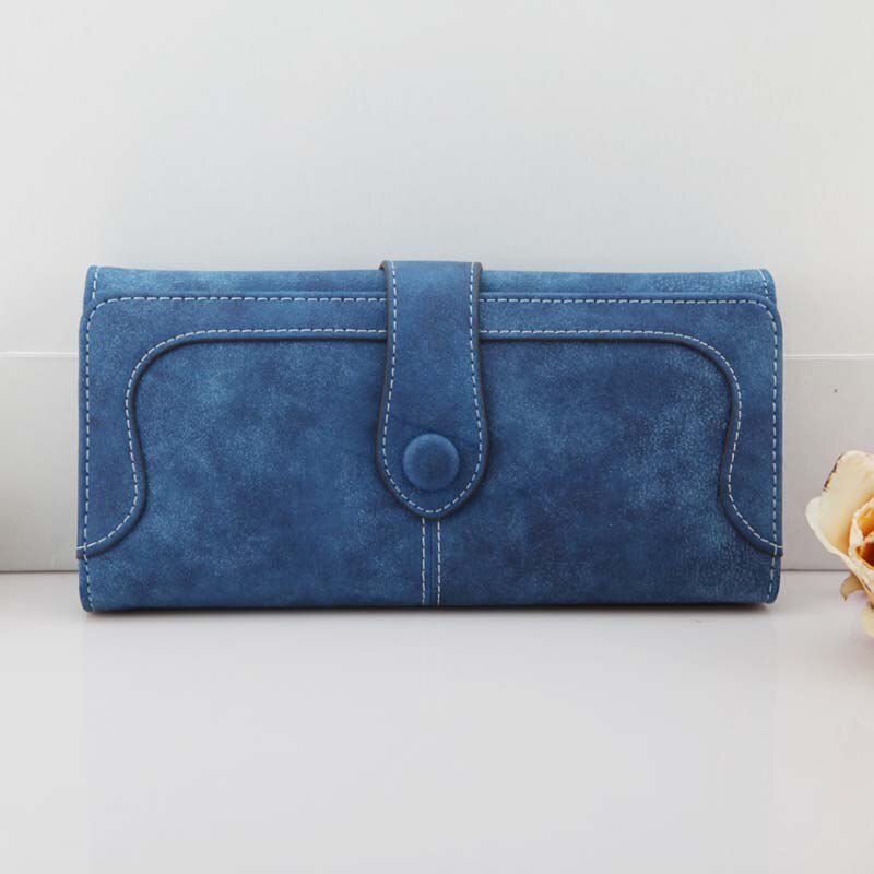 Wallet Women Purse Women Wallets Card Holder Female Long Wallet Women's Coin Purse Card Holder Lady Clutch Purse High Capacity: Upgraded dark blue