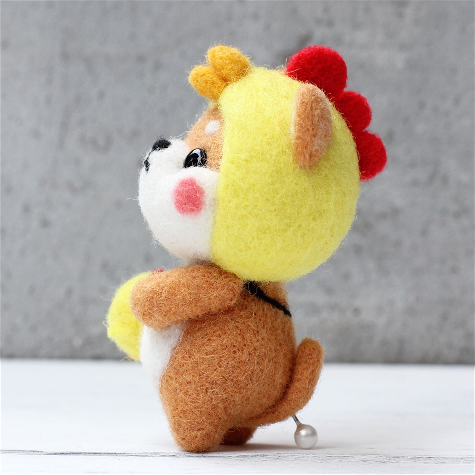 Leuke Hond Patroon Handgemaakte Diy Poke Wol Vilt Materiaal Productie Pakket Grappig Educatief Speelgoed Voor Kinderen Diy Breien Мягкие