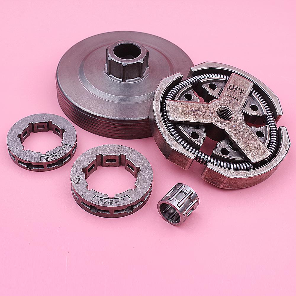 3/8" .325" 7T Sprocket Rim Clutch Drum Needle Bearing Kit For Chinese 3800 38cc Chainsaw Parts