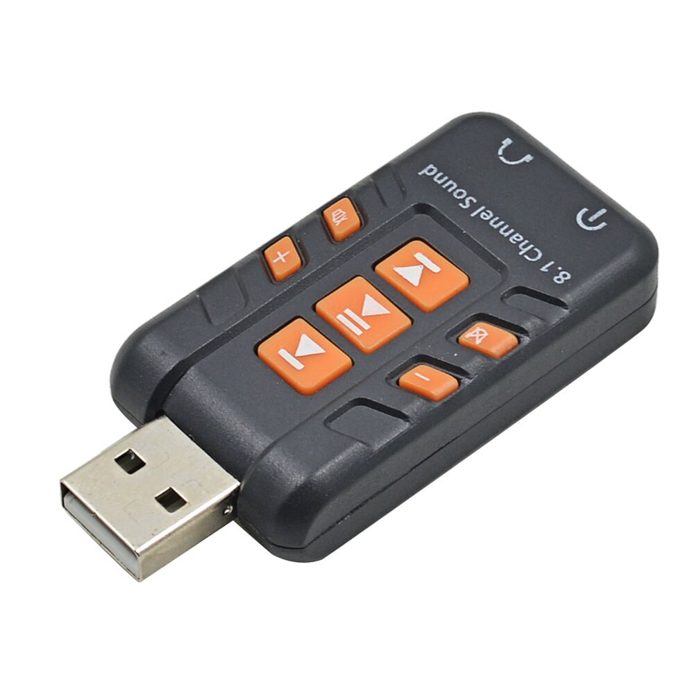 USB To 3D Audio External USB Sound Card 8.1 Channel Adapter Tarjeta De Sonido For Windows Vista/XP Win7 Win8