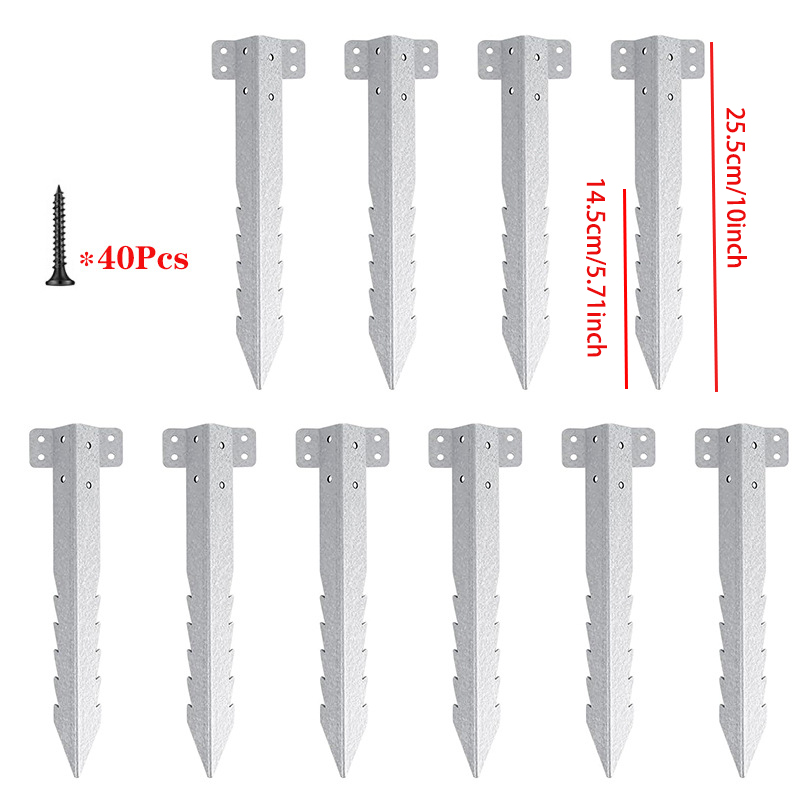 5PCS Fixing Peg Timber Heavy Duty Sleeper Stakes Metal Landscape Edging Stakes for Driveway Garden Edging Timber Planter Raised: light green