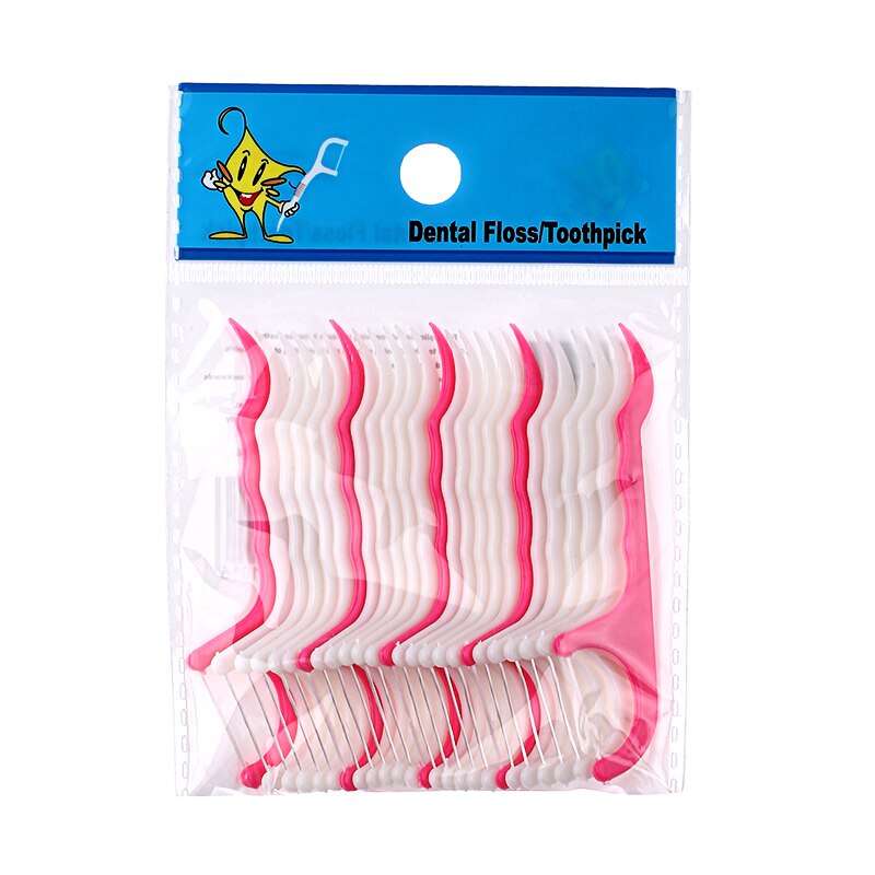 100Pcs Oral Hygiene Toothpicks Plastic Healthy Dental Floss Oral Teeth Clean Tools Interdental Toothpicks