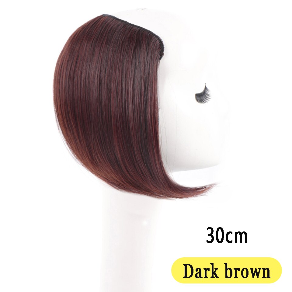 Houyan Wig piece on the top of the head hair piece one piece female hair increase volume fluffy and traceless ha: 1B/30HL