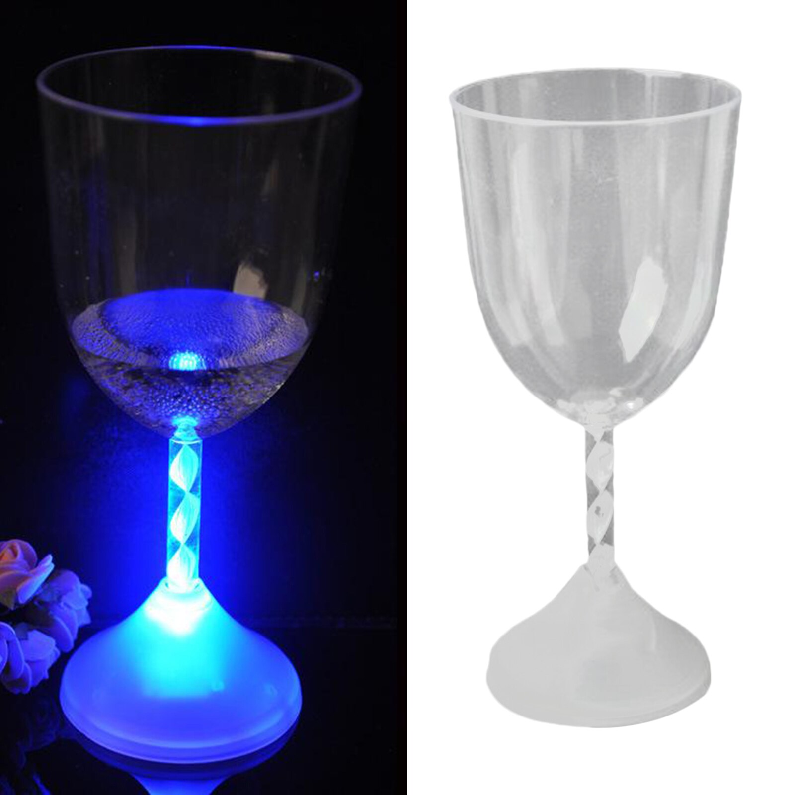 Blinkande drycker vinglas färgförändring, hållbar plast återanvändbar flerfärgad halloween suplies