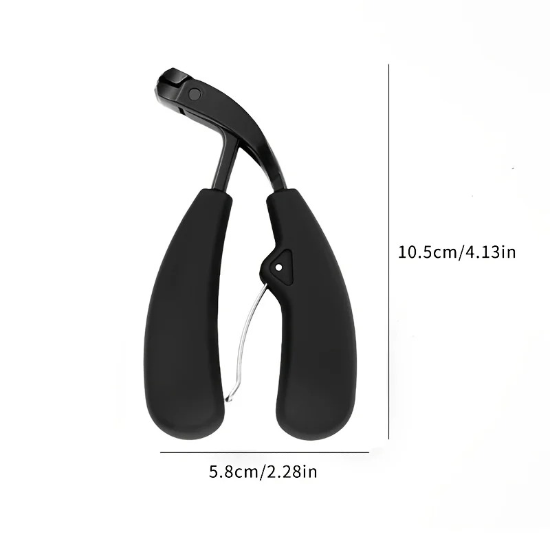 Curved nail clippers with large opening three times anti-splash storage Nail clippers for the elderly thick toenails Heavy duty: WHITE