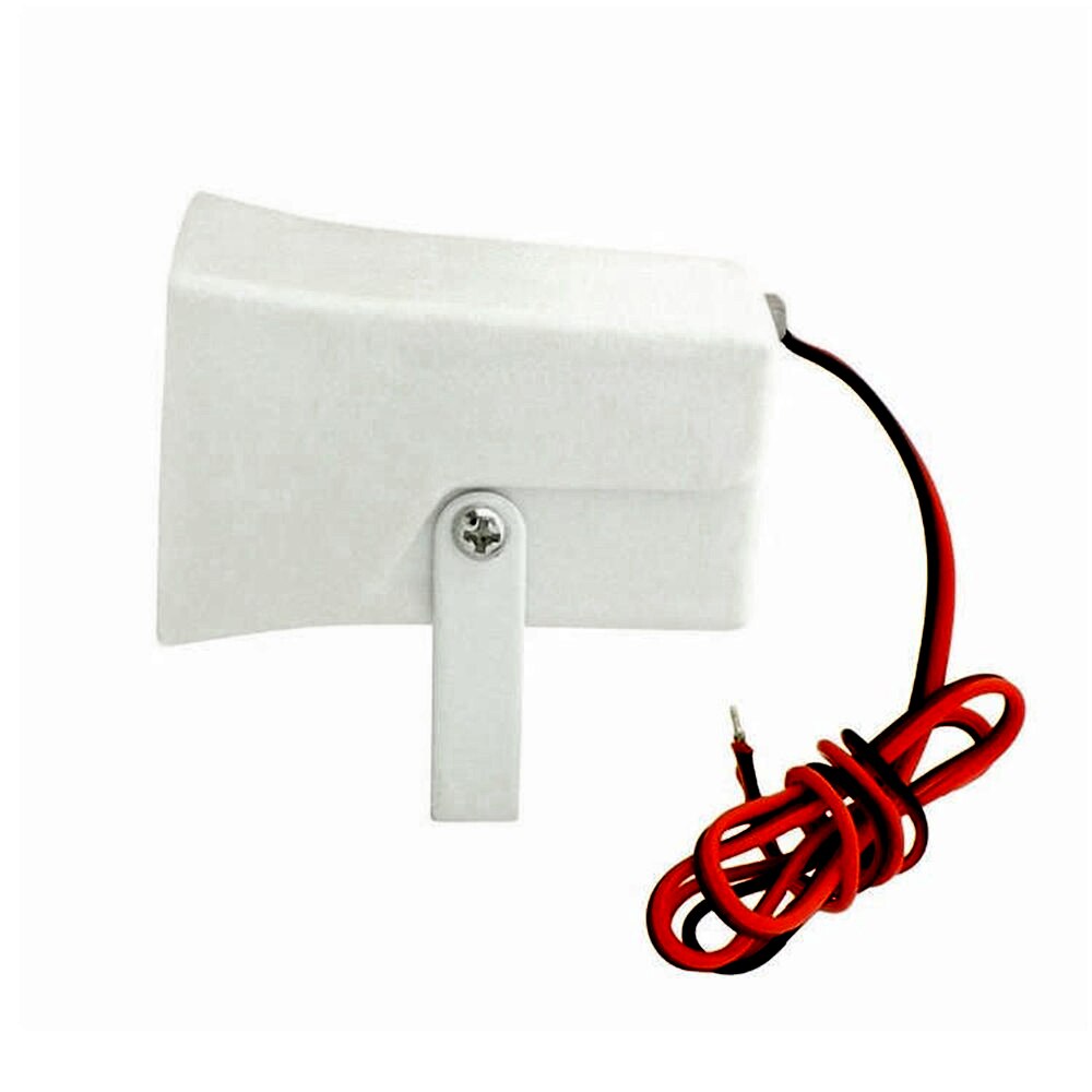 Mini alarma de cuerno sirena dB alarma de sonido DC 12V con cable de sirena de Interior para el sistema de alarma del hogar