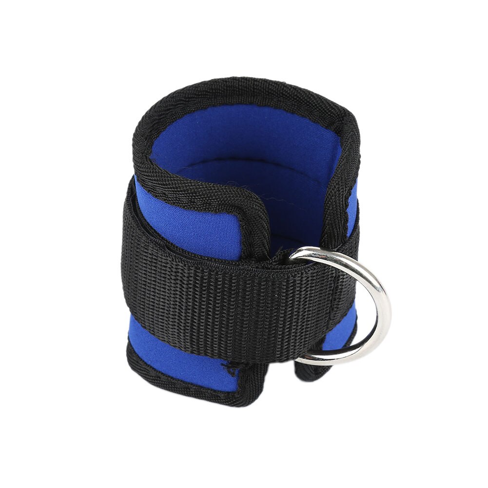 Enkel Anker Strap Riem Unisex Polyster Riem D Ring Gesp Taille Band Effen Kleur Tailleband Sport Apparatuur Body Building: blue