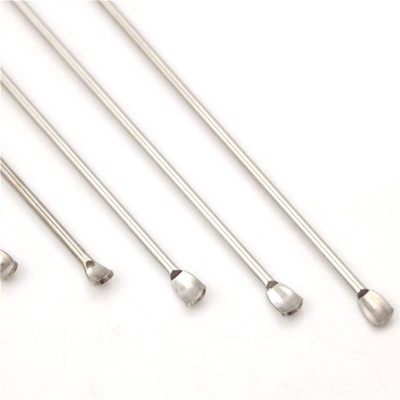 1pc laboratorio in Acciaio Inox micro Spatola Medicina Cucchiaio Paletta Pala Farmacia 100mm / 125mm / 150mm / 180mm / 200mm / 220mm