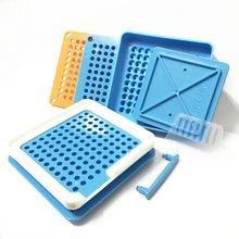 00# blue 100 Hole Plastic Manual Capsule Filling Machine Manual Capsule Filling Board