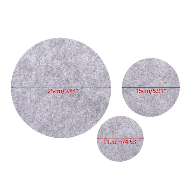 Set  of 24 mjuka filtplåtavdelare 3 storlekar pan separator pads köksredskap bakeware kruka staplingsskydd maträtt repskydd