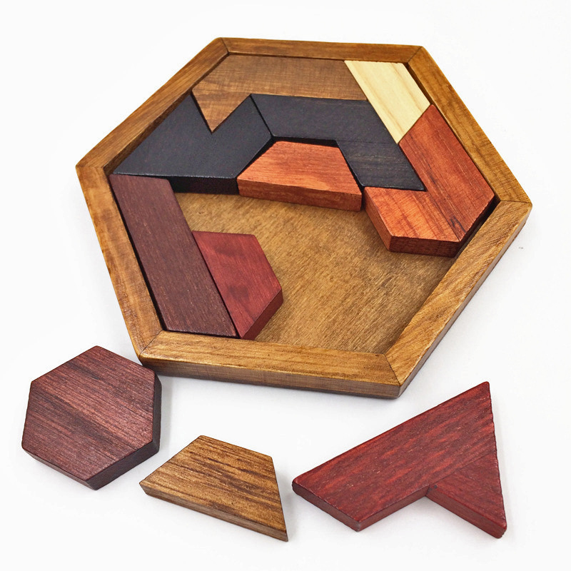 Klassische iq 3d Holz puzzle Erwachsene und Kinder Casse Tete verwirrende Rätsel Kopfschmerzen Gehirnent wicklung Spielzeug Rompe cabezas de Madera