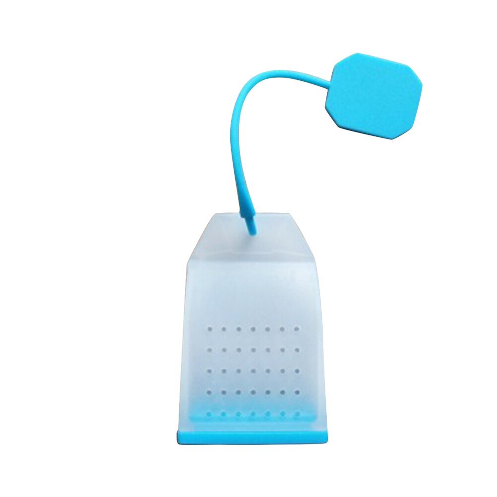 6pcs Silicone Reusable Tea Bag Tea Infuser Strainer Loose Leaf Filters Steeper for Tea Cups Mugs Teapots (Random Color): Blue