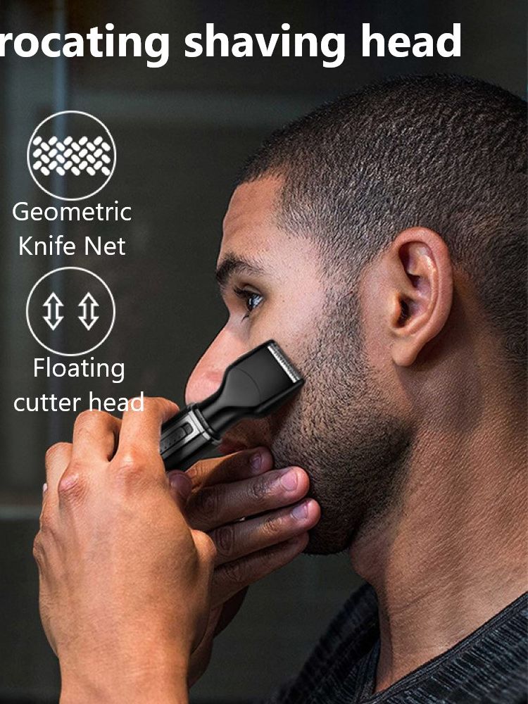 Kemei nose trimmer 4-in-1 hair clipper safe face care for nose hair trimmer electric razor men&#39;s care shaver 5