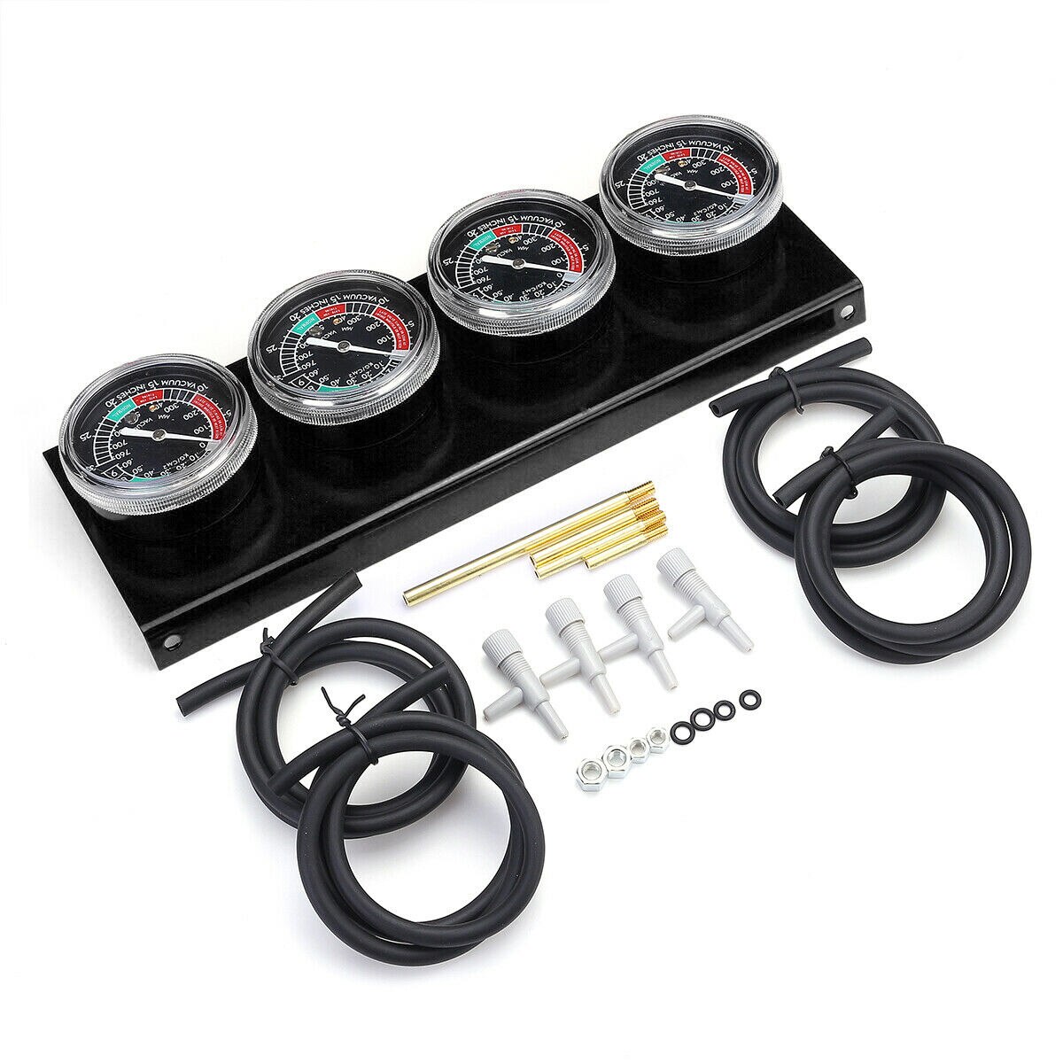 Set Carburetor Vacuum Gauge Carburetor Vacuum Gauge Kit Durable Brand Fuel Vacuum Gauge Balancer