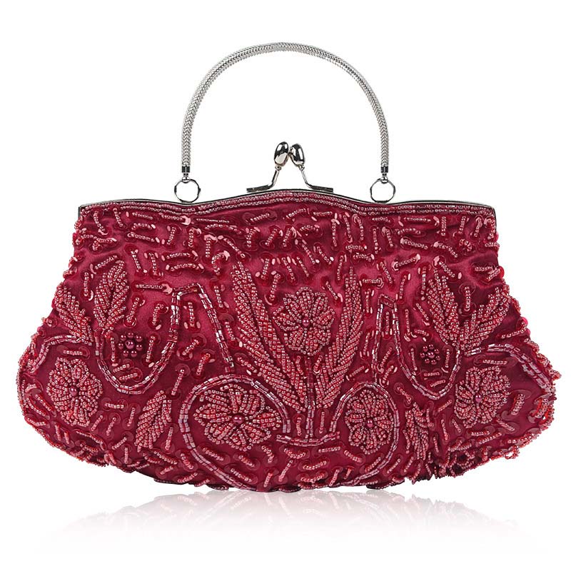Maiduod – sacs de soirée pour femmes, , pochettes de jour pour mariage, fête, dîner: Wine red