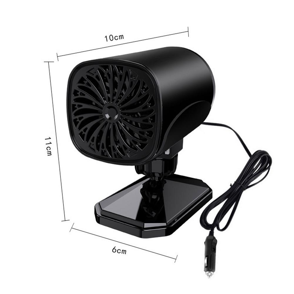 12V/24V 120W Auto Draagbare Elektrische Droger Voorruit Defogging Sneeuw Voorruitverluchting Ontdooier Winter Warmer Verwarming koelventilator