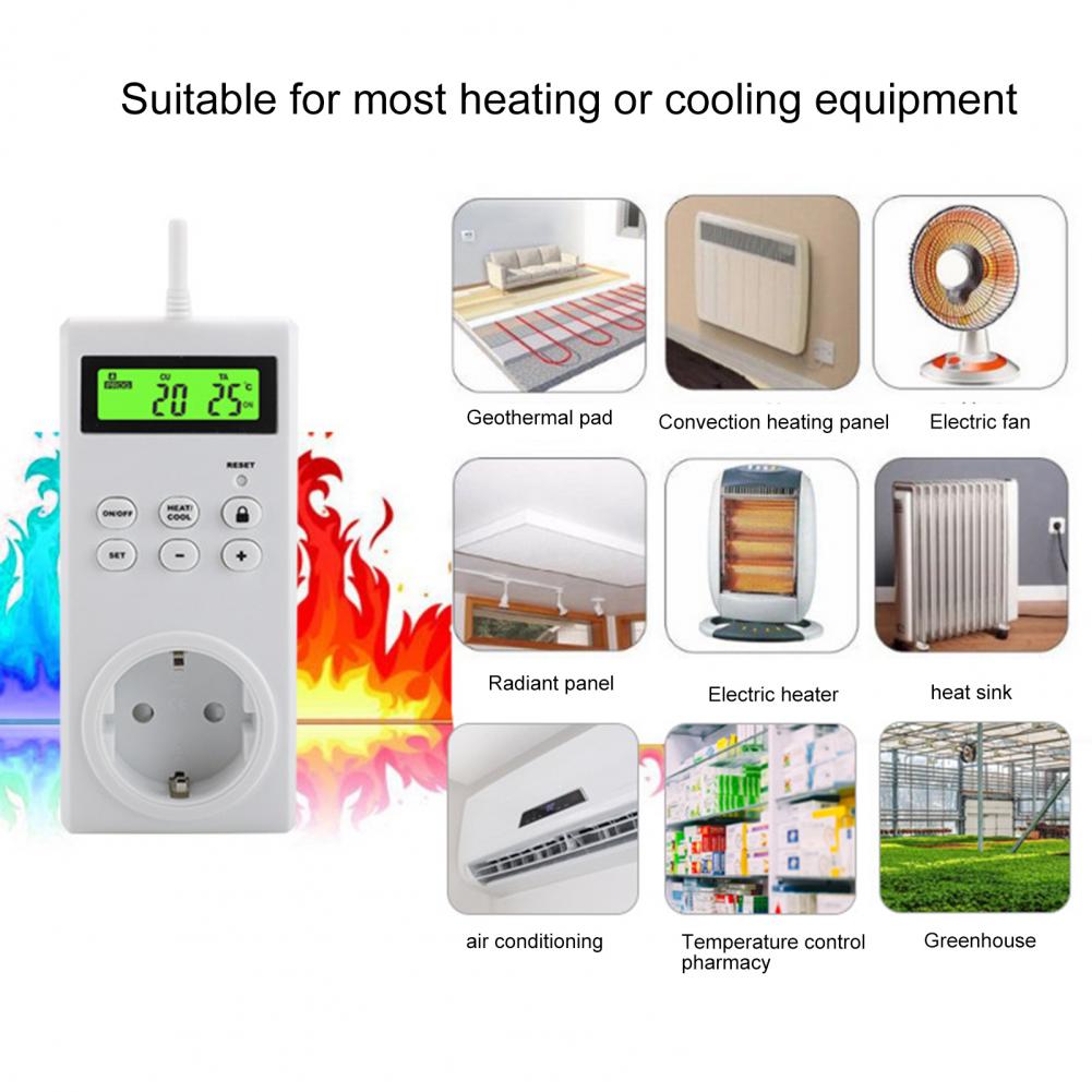 Socket Controller Smart Power Socket Outlet Temperature Sensor Controller Plug Intelligent Relay Switch Home Automation Remote