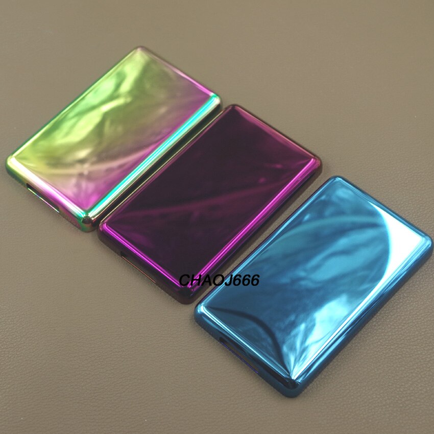 Blauw Paars Violet Multi-color Metal Terug Behuizing Case Voor Ipod 5th Video 30Gb 6th 7th Classic 80Gb 120Gb Dunne 160Gb