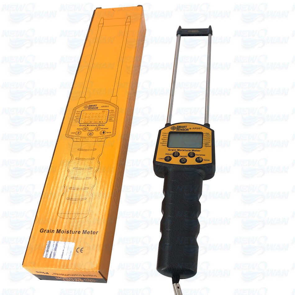 Smart Sensor AR991 Grain Moisture Meter Smart Wheat Peanut Cotton Moisture Tester Digital Analyzer