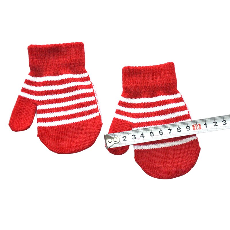 Luvas de malha macia corta-vento para crianças, luvas quentes de inverno para meninos e meninas 1-5 anos, à prova de vento
