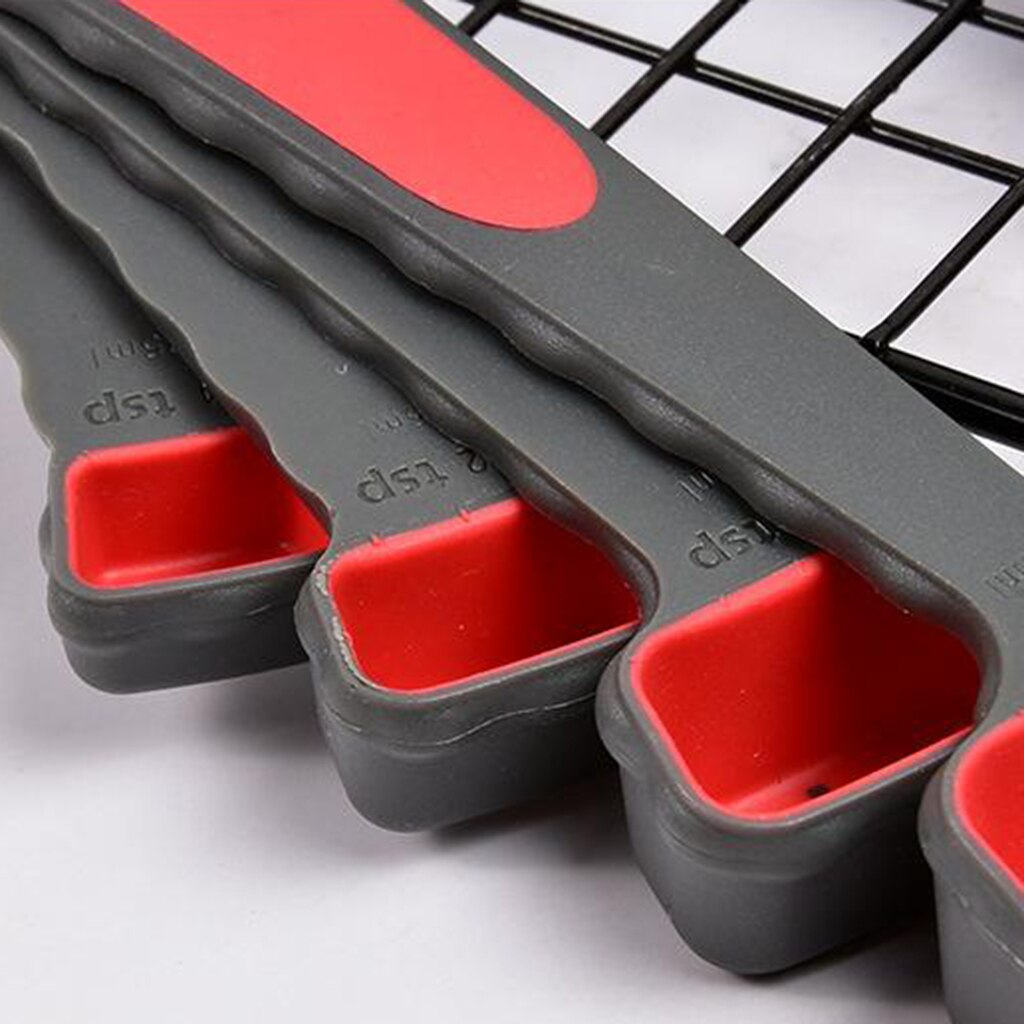 Multiple Sizes Silicone Collapsible Portable Measuring Cups and Spoons Set