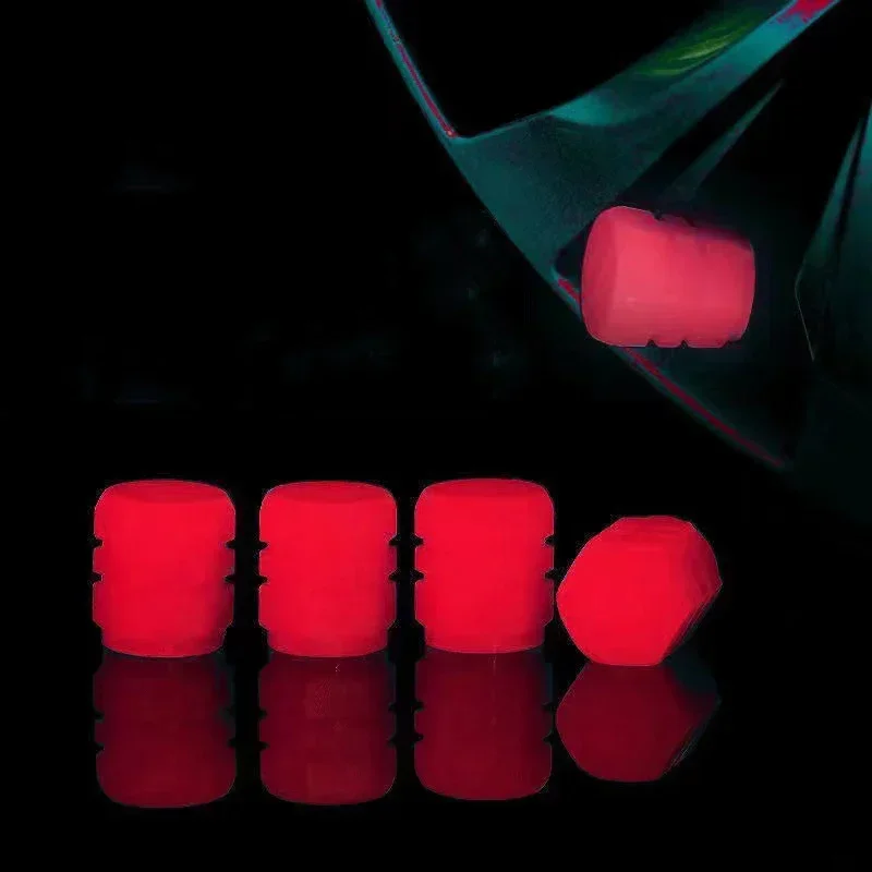 20 piezas Mini tapas luminosas de válvula de neumático, cubierta de válvula brillante colorida para motocicleta y coche, decoración de estilo de cubo de rueda de neumático, accesorios para automóvil