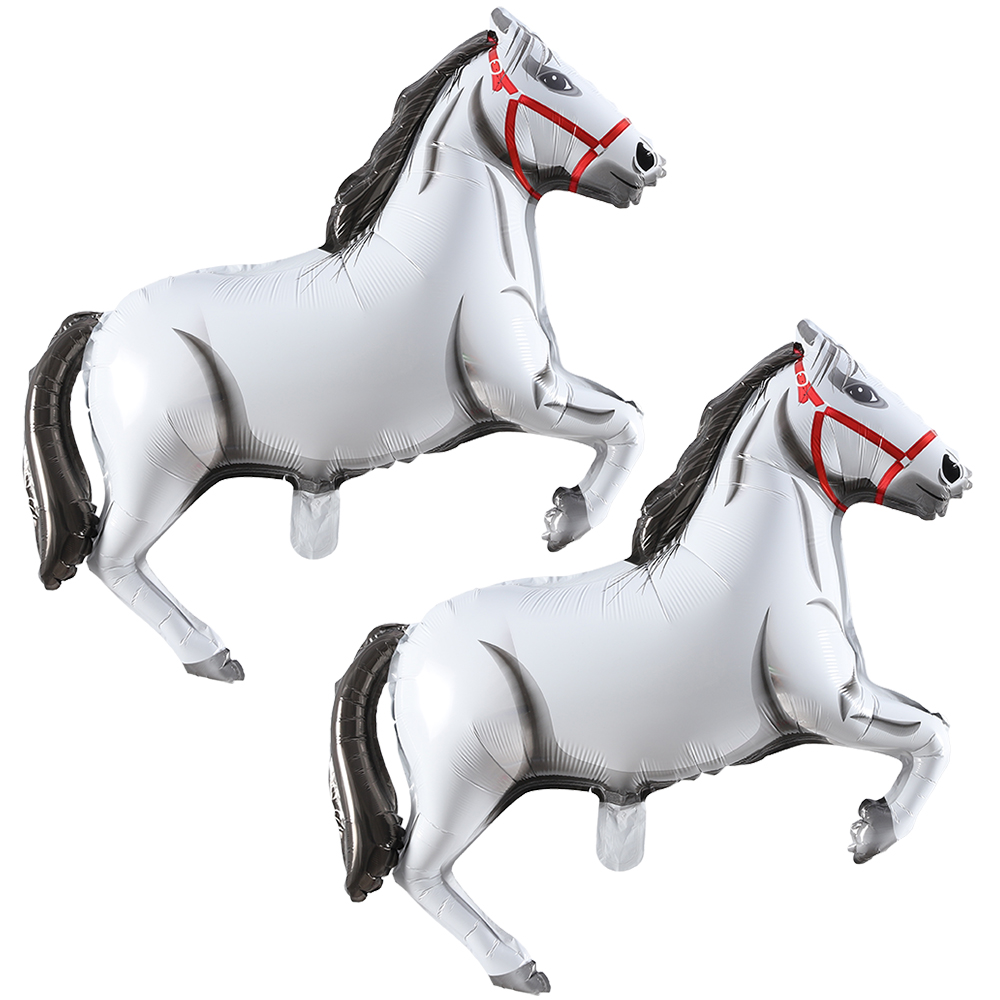 1/2pcs Large Black White Horse Balloon Aluminum Foil Horse-Shaped Balloons Cowboy Birthday Party Decoration Baby Shower Supplies: Deep Sapphire
