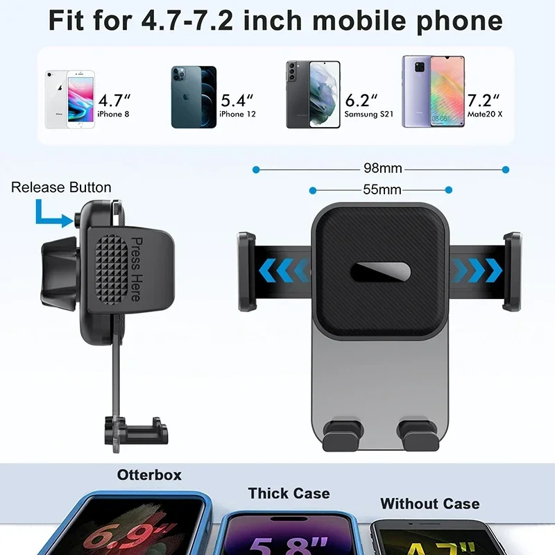 Telefon Halfter für Entlüftung Acryl praktisch halterung Freis prec heinrich tung Auto Wiege Auto praktisch Clip Stand für 4-7 "Smartphones