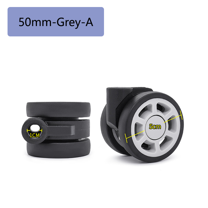 Bagagewielen voor rimowa reparatie, 50mm vervangende wielen, draagwielen, trolleykoffer, stille zwenkwielen, kofferaccessoires
