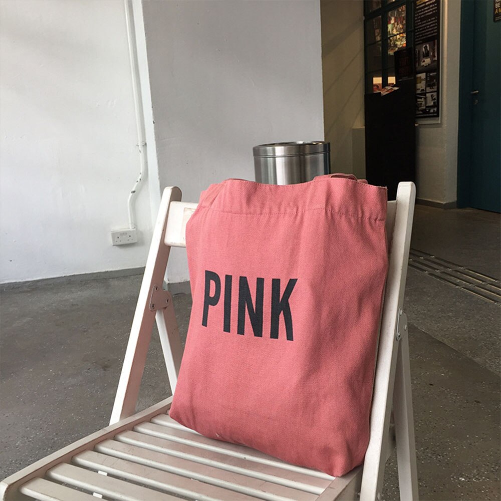 DARK BROWN 41 CANVAS TOTE LOGO LETTER