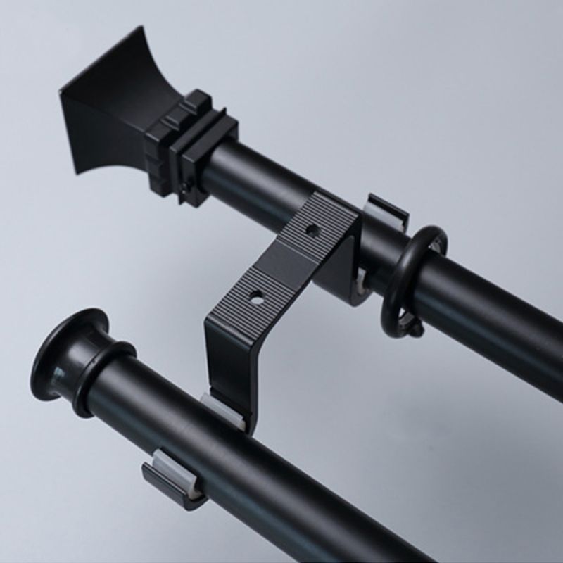 2pcs Double Curtain Rod Brackets Window Hardware Hook Holder Hanger Home Decor Y98E